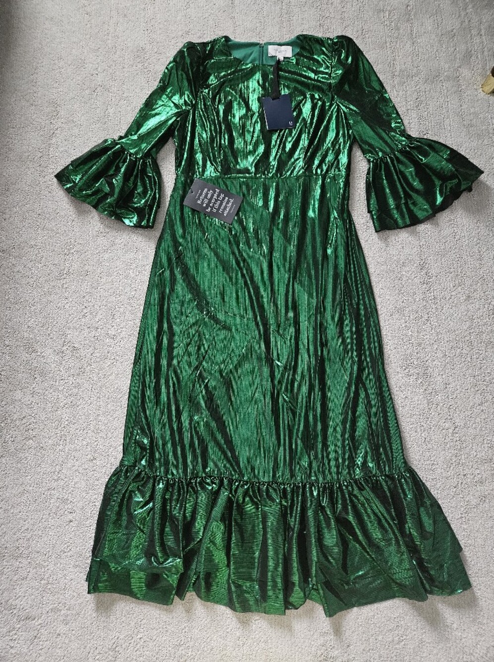 Pomander Place Crinkle Lurex Lillith Dress Size XL